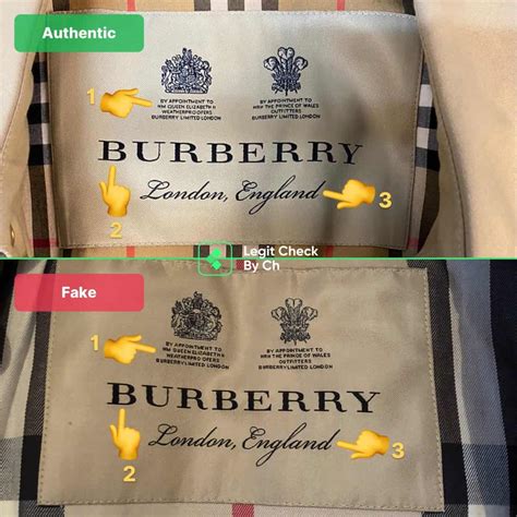 how to tell if vintage burberry jacket is real|genuine burberry coat logo.